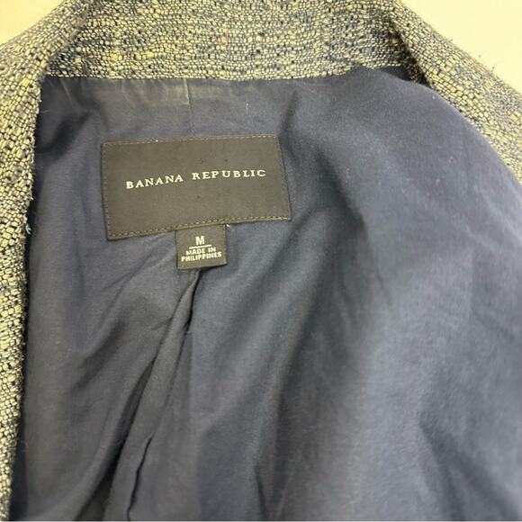 Banana Republic Women’s Tweed Blazer - Size M - Linen, Silk, Wool Blend - Picture 6 of 11